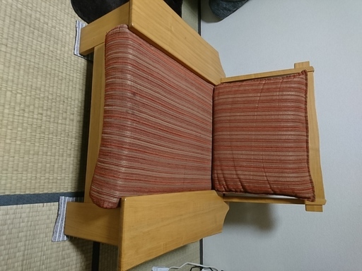 1人用　木製ソファ   値下げしました！