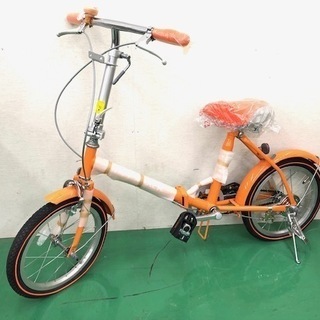 折りたたみ自転車　MARCH　16インチ　オレンジ　ご成約記念品 