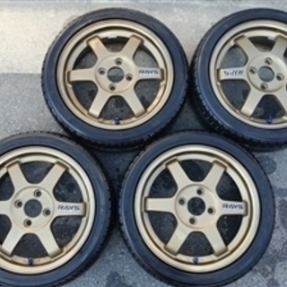 RAYS VOLK RACING ホイール4本タイヤセット TE37 15インチ 5.5JJ 
