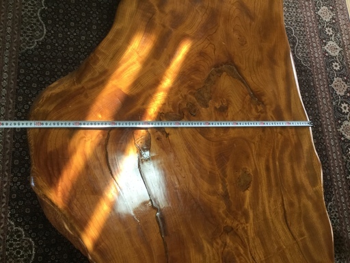 けやき ケヤキ 高級テーブル 希少 板厚8cm 長さ160cm - 宮城県の家具 