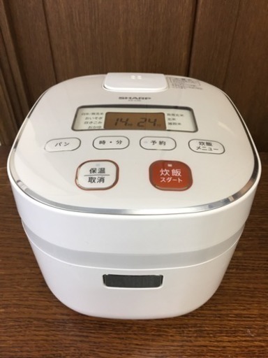 【SHARP】マイコン炊飯器 3合炊 KS-C5E-W 2011年製
