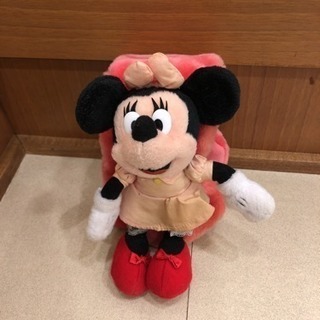 フェイクファー ミニーちゃんモチーフ付き マフラー