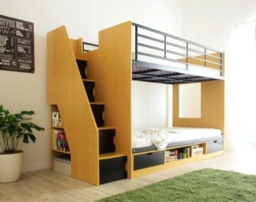 上り下りが取引中です…楽しい！階段付2段ベッド bunk bed Boulton(ボルトン
