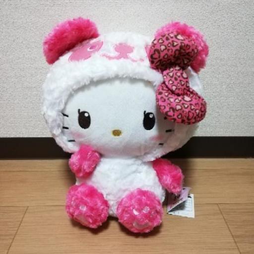 新品未使用 ハローキティ ぬいぐるみ ハートヒョウ柄 はな 難波のおもちゃの中古あげます 譲ります ジモティーで不用品の処分