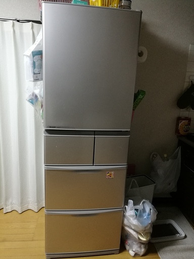 (成約済)引っ越しに伴い処分　SHARPノンフロン冷凍冷蔵庫　SJ-ES41T-S　411L 2011年製
