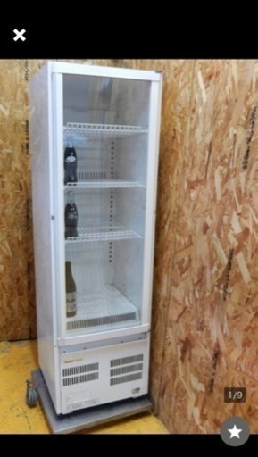 （C3827)2013年製 パナソニック 冷蔵ショーケース SMR-R70SKMB 幅450x奥490x高1520（mm）100V 厨房機器 動作確認済