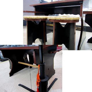 茶道具 野点傘 屋外用傘立＆表用 点茶盤 伴東机 円椅