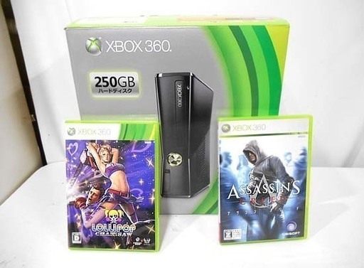 マイクロソフト XBOX360s 本体 ソフト2本セット 250GB Microsoft 札幌市 白石区 東札幌