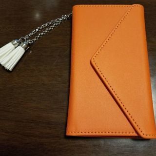【値下げ】Galaxy　S8　スマホケース(未使用)　オレンジ