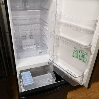 2015年製 三菱 168L 冷凍冷蔵庫 黒