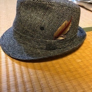 素敵な帽子 ヘリンボーン素材