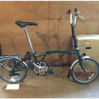 【値下げ】BROMPTON ブロンプトン M3R 緑色 リアキャリアつき！