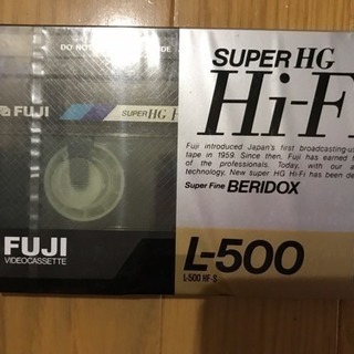 フジ ビデオカセット ベタ Hi-Fi L-500 (New)