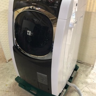 取置き中）オシャレな柄のSHARPドラム式洗濯機❣️