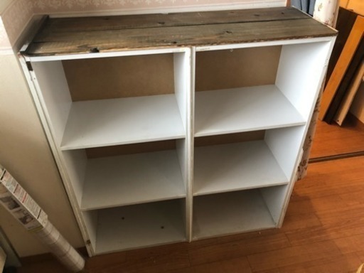 取引決定 汚れ傷あり カラーボックス二連 りえ 南大分の収納家具 カラーボックス の中古あげます 譲ります ジモティーで不用品の処分