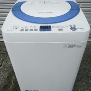 値下げ　SHARP　全自動電気洗濯機　ES-T706-A　201...