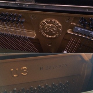 ★美品★YAMAHA アップライトピアノ U3H 椅子1脚