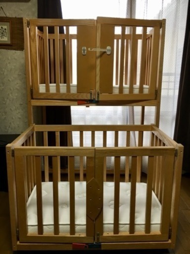 双子用二段ベビーベッド