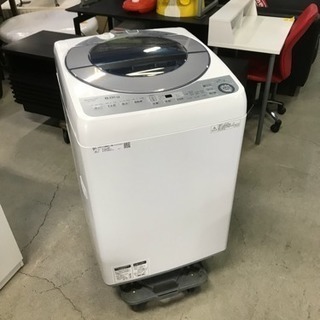 2018年製 SHARP 全自動電気洗濯機 ES-GV8B-S 8.0kg 風乾燥