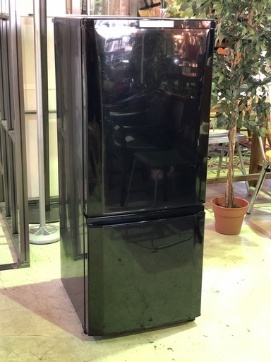 《黒！》2014年製 三菱/MITSUBISHI■MR-P15X-B ブラック 冷凍冷蔵庫 2ドア