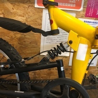 【前後サスペンション付き】20インチ折りたたみ自転車