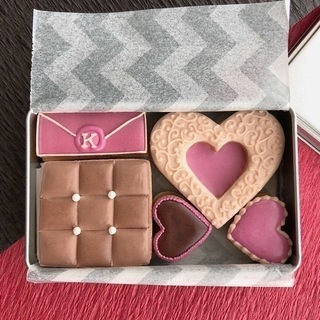 バレンタイン♡ アイシングクッキー缶 レッスン − 福岡県