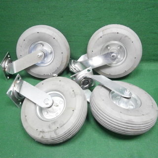 ☆中古品 キャスタータイヤ 自在 ノーパンクタイヤ Imsa 3.50/4 ４個セット☆