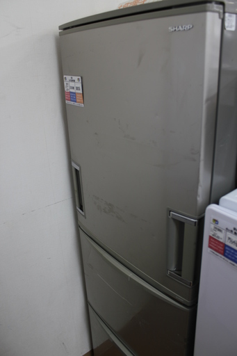SHARP 3ドア冷蔵庫 SJ-WA35R 2009年製 345L 製氷皿欠品