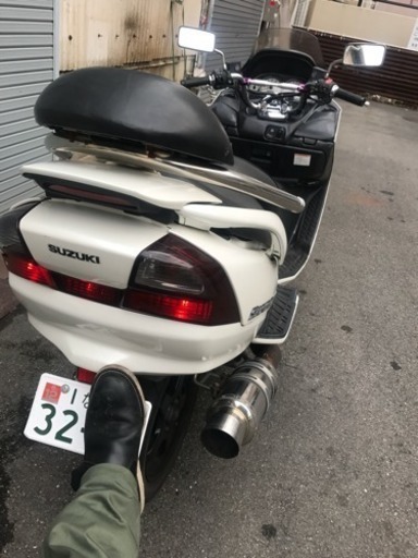 スカブ250cc自賠責つき 実働車 SUZUKI スカイウェイブ 250 自賠責付き