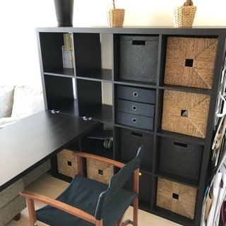 収納家具 【引越】IKEAデスク&収納棚
