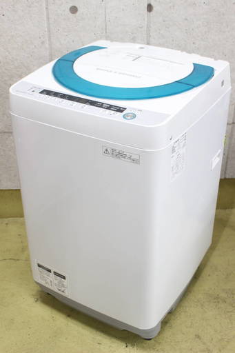 R313)シャープ 全自動電気洗濯機 ES-GE70P-G 2015年製 7kg SHARP