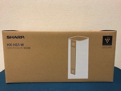 未開封　新品　SHARP　セラミックファンヒーター　HX-HS1-P