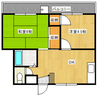 敷金礼金不要！藤枝２DK家賃値下しました。実質90,000円程度の初期費用減額！ペット（犬、猫）飼育可２DK！藤枝市役所近く、夏には蓮華寺池の花火が共用廊下から見える - 賃貸（マンション/一戸建て）