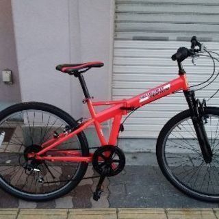 美品☆SCUDRIA FERARI[スクーデリア・フェラーリ]26吋 折り畳みMTB Fサス/6speed