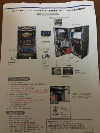 売ります】エレコ アナザーゴッド ポセイドン 海皇の参戦