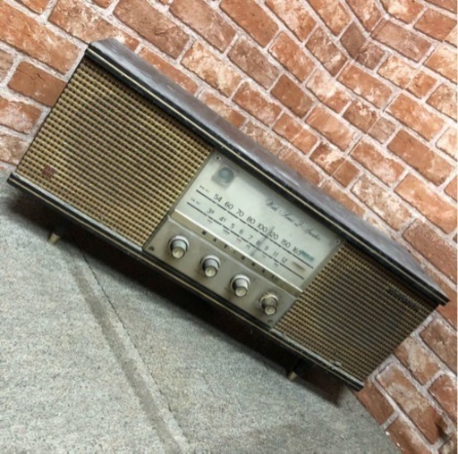 アンティーク 真空管 ラジオ レトロ 年代物 National Bm 550d 2バンド 2スピーカー ナショナルラジオ 通電確認 ジャ たかぷれみあむ 岐阜のオーディオの中古あげます 譲ります ジモティーで不用品の処分