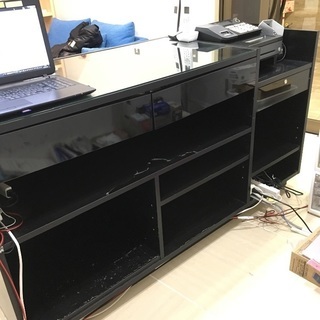 ガラストップ一体型レジカウンター