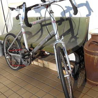 取引成立受付終了ミニベロロードバイク　カスタム車外装７段変速アルミフレーム