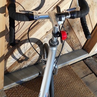取引成立受付終了ミニベロロードバイク　カスタム車外装７段変速アルミフレーム