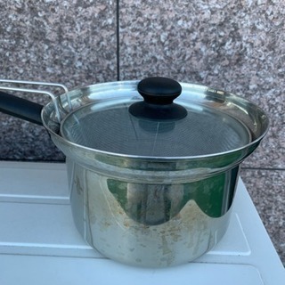 【あげます】麺用湯切り付き鍋