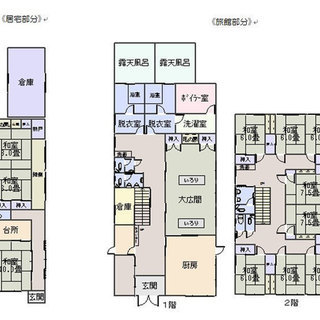 高山市　奥飛騨温泉郷　　中古民宿旅館　一棟売り　ゲストハウスに最...