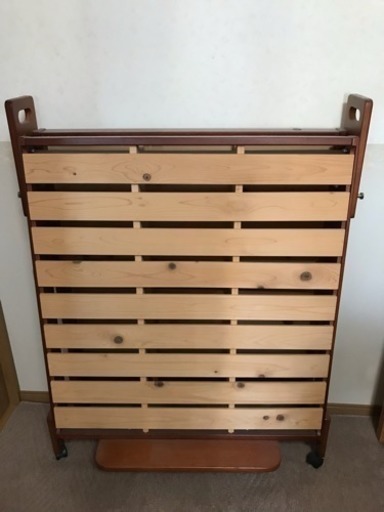 お取引中  訳あり品 折り畳み式 すのこベッドシングル