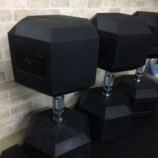 ヘックスラバーダンベル  30kg 2個