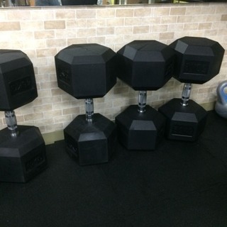 ヘックスラバーダンベル  30kg 2個