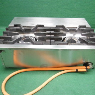 ☆中古品 美品 フジマック プロパンガスコンロ（LPガス) ２連 FGTC60-45 2015年製 動作問題無し☆