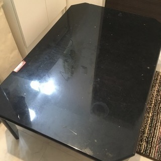 鏡   テーブル  黒