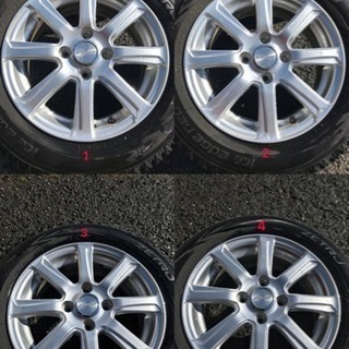 ☆2012年製 バリ山 ☆ ZETRO ICE EDGE NEO 175/65R14 82Q スタッドレス4本セット 14X5.5J ET45 4H PCD100 管理番号12705