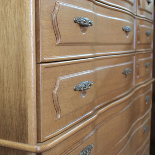 【訳あり】【長期展示在庫品】【ナラの整理タンス】