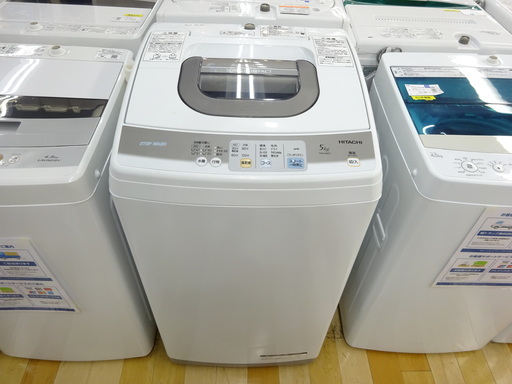 安い 安心の6ヶ月保証付！2011年製HITACHIの5.0kg全自動洗濯機【トレファク　岸和田】 洗濯機