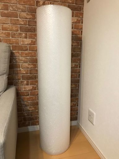 ◆緩衝材 プチプチロール 幅1200mm×直径260mm ナチュラル(半透明)◆